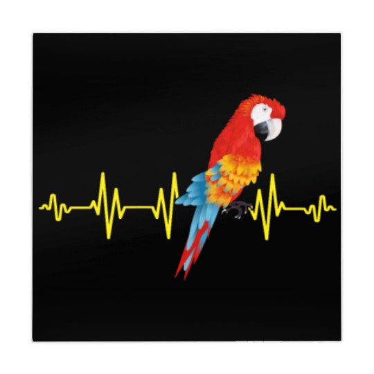 Macaw Heart Beat Parrot lover Macaws Parrots Mahjong Mats