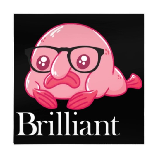 Brilliant Blobfish Nerd Geek Smart Blobfish Mahjong Mats