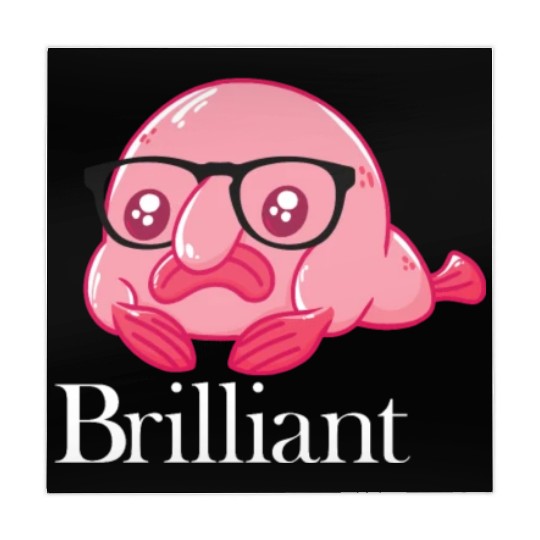 Brilliant Blobfish Nerd Geek Smart Blobfish Mahjong Mats