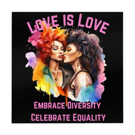 Love is Love Embrace Diversity, Celebrate Equality Mahjong Mats