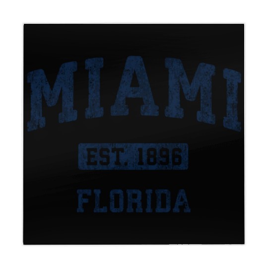 Miami Florida Fl Athletic Sports Mahjong Mats