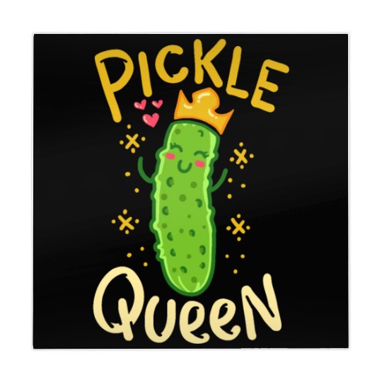 Pickle Queen Vegan Funny Cucumber Vegetable Mahjong Mats