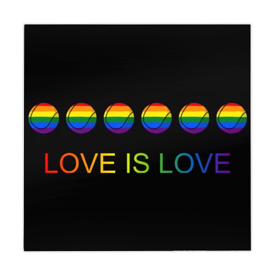 Love Is Love Pride Rainbow Tennis Mahjong Mats