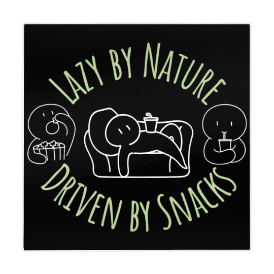 Lazy By Nature Driven By Snacks Mahjong Mats