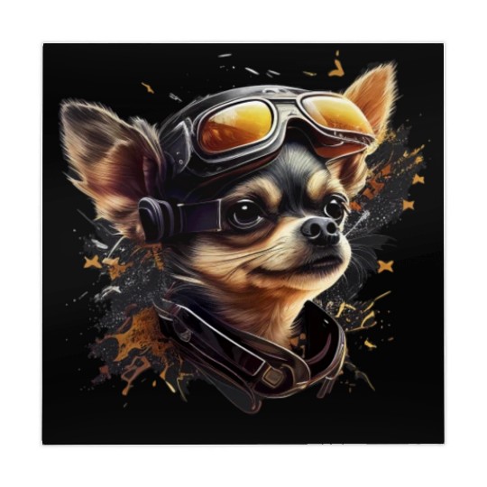 Chihuahua | Race Racing Car Funny Dog Mechanic Mahjong Mats