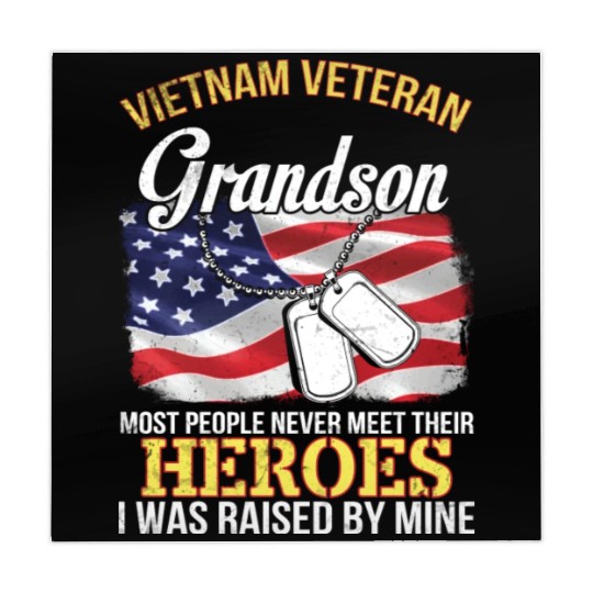 Vietnam Veteran Grandson People Never Meet Heroes Mahjong Mats