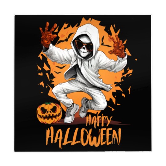 Halloween Skeleton Dabbing Hip Hop Mahjong Mats