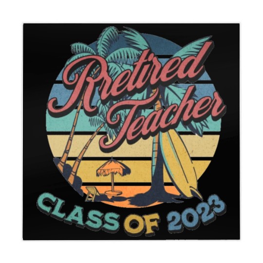 Vintage Retirement Retired Teacher Class Of 2023 Mahjong Mats