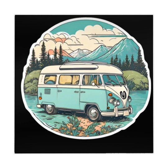 Classic Camper Van Mahjong Mats