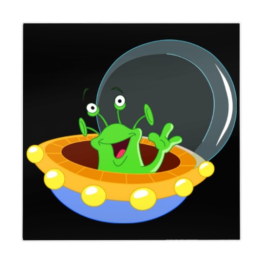 Happy Green Alien Mahjong Mats