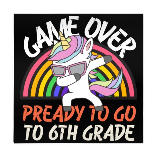 Game over ready to go to 5th grade, back to school Mahjong Mats