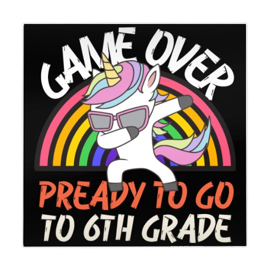Game over ready to go to 5th grade, back to school Mahjong Mats
