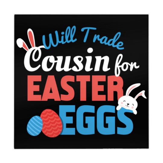 Will Trade Cousin Happy Easter Bunny Ears Eggs Hun Mahjong Mats