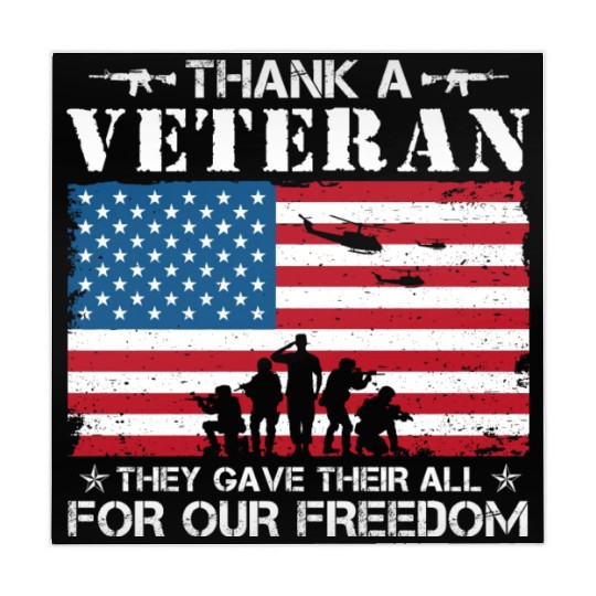 US Army Thank A Veteran American Flag Mahjong Mats