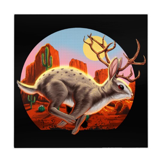 Jackalope Cryptid Rabbit Mahjong Mats
