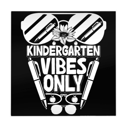 Kindergarten Vibes Only Back to School Funny Mahjong Mats