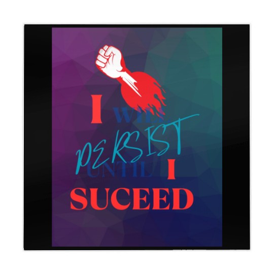 I Will Persist Affirmation on Merch Mahjong Mats