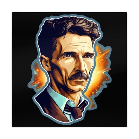 Nikola Tesla Physics Nerd Geek Natural Sciences Mahjong Mats