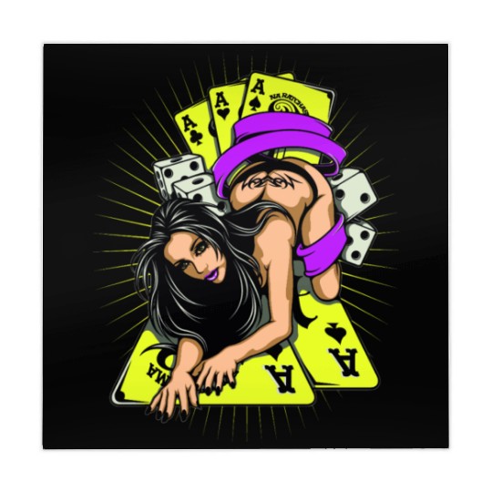 Sexy Girl Game Card Mahjong Mats