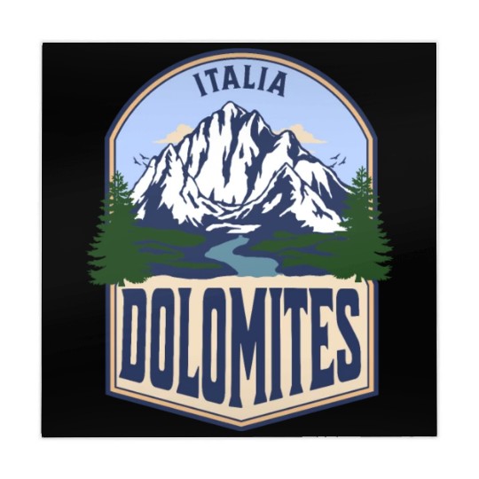 Dolomites Italy Vintage Mountain Mahjong Mats