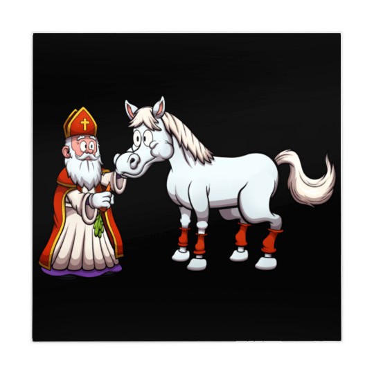 Saint Nicholas Feeding His Horse Mahjong Mats