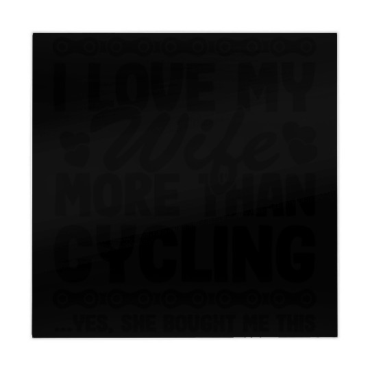 I Love My Wife More Than Cycling Funny Cyclist Mahjong Mats