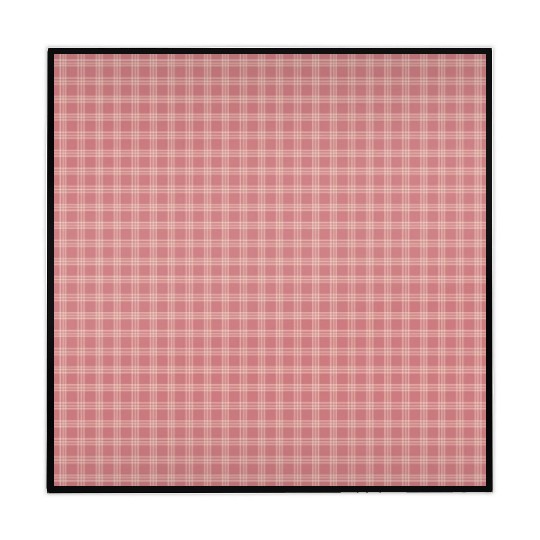 Retro Checkered Pattern Coral Red Mahjong Mats