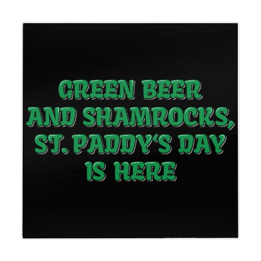 Green Beer And Shamrocks Mahjong Mats