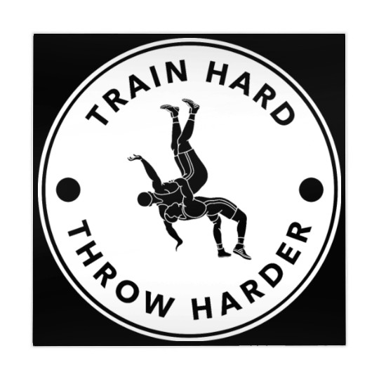 Judo train hard throw harder Mahjong Mats