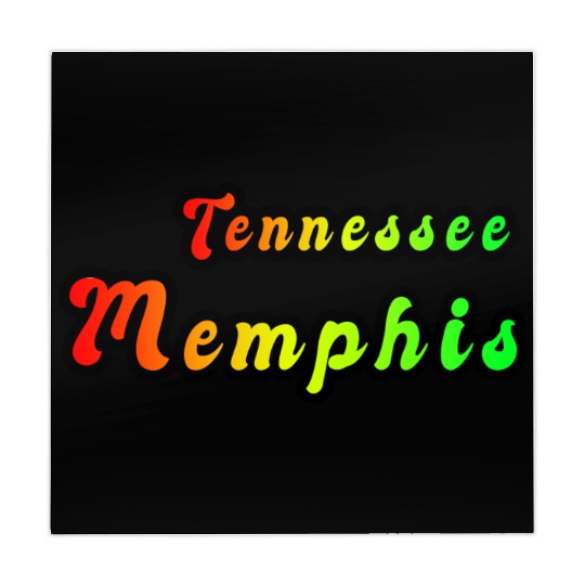 Memphis Tennessee rainbow design Mahjong Mats