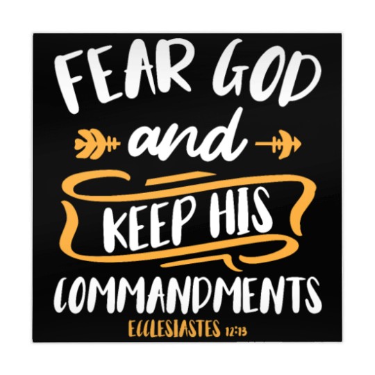 Fear God and Keep His Commandment Bible Verse Mahjong Mats