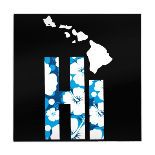 Hawaii Hi Hibiscus Blues Mahjong Mats