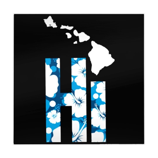 Hawaii Hi Hibiscus Blues Mahjong Mats