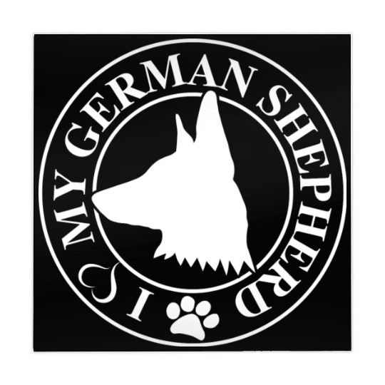 I Love My German Shepherd White Mahjong Mats