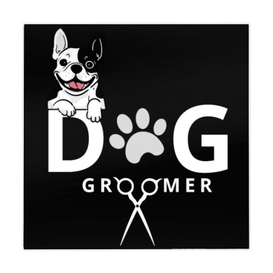 Dog Groomer Mahjong Mats Dog Grooming Outfit