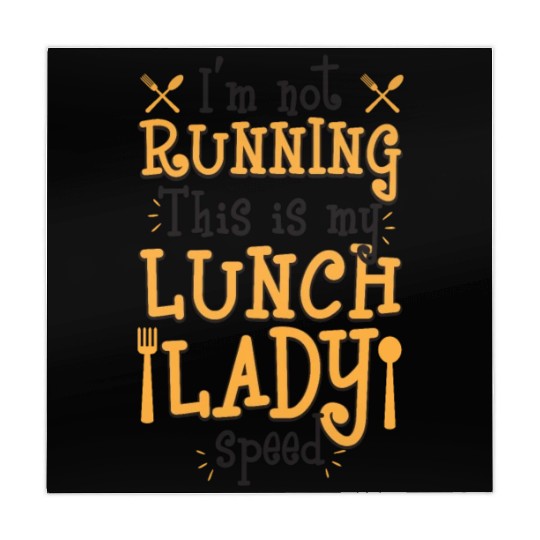 I'm Not Running This is My Lunch Lady Speed Mahjong Mats