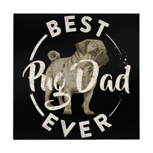 Best Pug Dog Dad Ever Puppy Papa Lover Funny Mahjong Mats