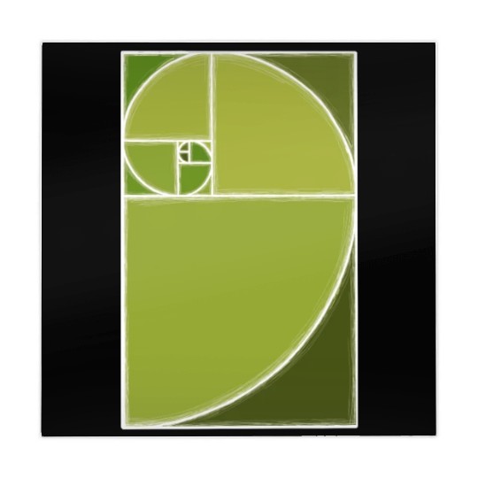 Olive Green Fibonacci Spiral Mahjong Mats
