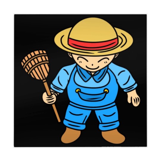 Cute Chibi Farmer Boy Mahjong Mats