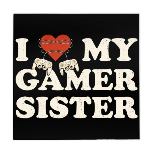 I Love My Gamer Sis - I Heart My Gamer Sister Mahjong Mats