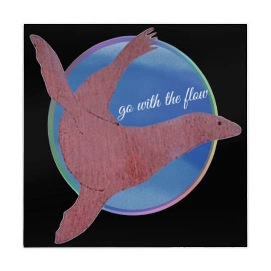 Go With The Flow Sea Lion Rainbow Circle Mahjong Mats