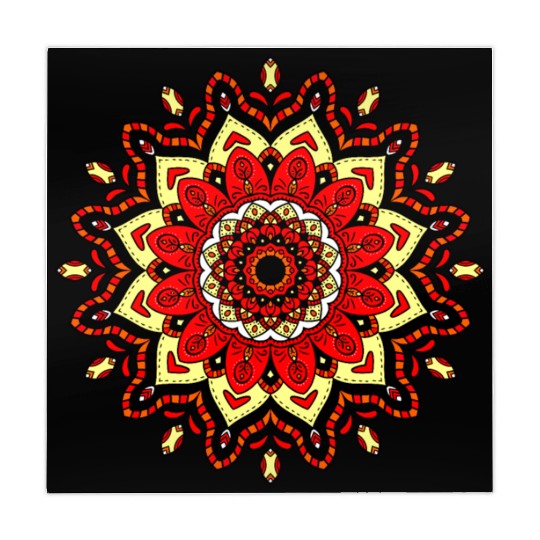 Colorful Mandala Pattern Modern 4 Mahjong Mats