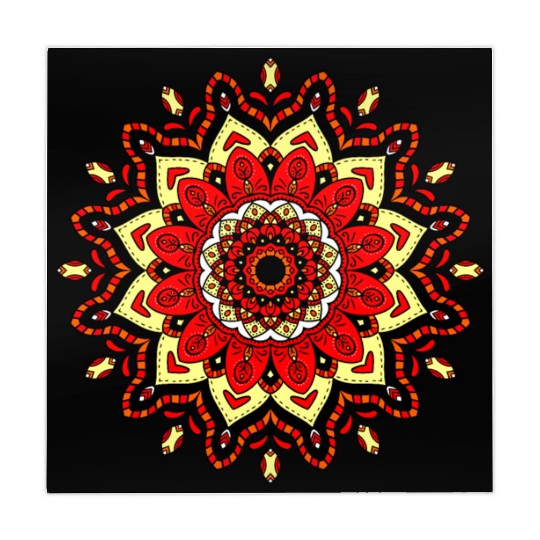 Colorful Mandala Pattern Modern 4 Mahjong Mats