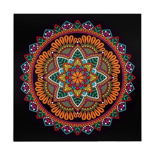 Colorful Mandala Pattern Modern 7 Mahjong Mats