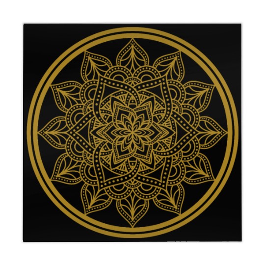 Mandala Gold Art Mahjong Mats
