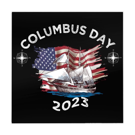 Exploring Columbus Day Compasses USA Flags Mahjong Mats