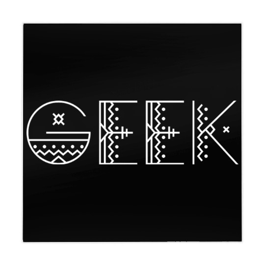 Geek Tribal Text Mahjong Mats