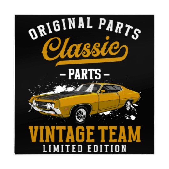 Classic Car Muscle Car Driver Mahjong Mats