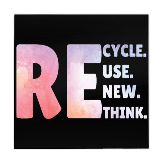 Recycle Use New Think Earth Day Tees Mahjong Mats