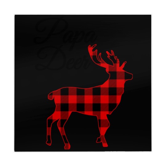 Buffalo Plaid Christmas Deer Mahjong Mats